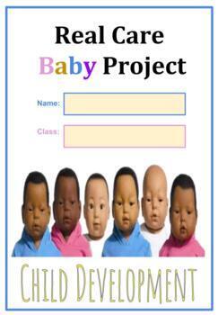 Preview of Real Care Baby Book Project Interactive Digital Notebook