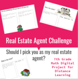 Real Estate Agent Challenge (7th Grade Math Digital Project)