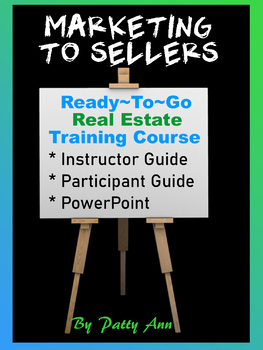 Preview of Real Estate Marketing Workshop: EDITABLE Instructor & Participant Guidebooks PPT