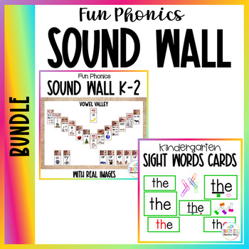 Preview of Real Images Sound Wall | Fun Phonics Bundle