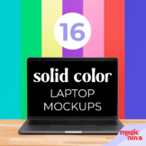 Real Laptop Digital Mockups - 16 Different Colors