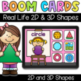 Real Life 2D and 3D Shapes - Digital Task Cards - Boom Cards