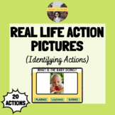 Real Life Action Pictures (Identifying Actions) Boom Cards