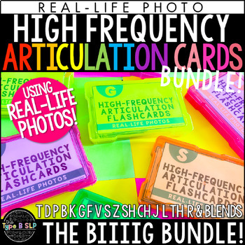 Preview of Real Life Articulation Flashcards using High Frequency Words: The Big Bundle