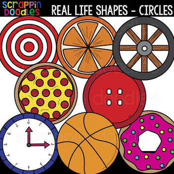 Real Life Circle Shapes Clipart {Scrappin Doodles Clip Art} by Scrappin ...