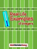 Real-Life Examples of Integers {Integer Activity}