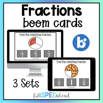 Preview of Real Life Fractions Boom™ Cards Activity