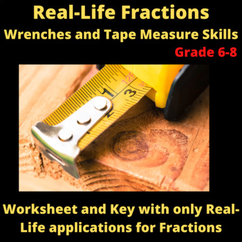 Preview of Real-Life Fractions - Wrench Sizes and Tape Measure Readings