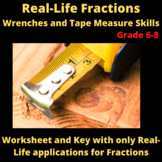 Real-Life Fractions - Wrench Sizes and Tape Measure Readings