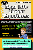 Real Life Linear Equations: Equations, Tables, And Graphing