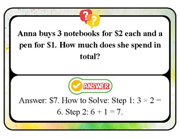 Preview of Real-Life Math Problem – Math Problems for Kids