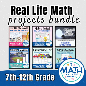 Preview of Real Life Math Project Based Learning PBL - Bundle