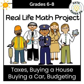 Preview of Real World Math Project- Project Based Learning