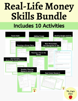 Preview of Real-Life Money Skills Activities Bundle