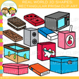 Real Life Objects 3D Rectangular Prism Clip Art