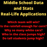 Summer Time Fun! Real Life Practical Data and Statistics a