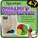 Probability Real Life Photo Task Cards and Worksheets