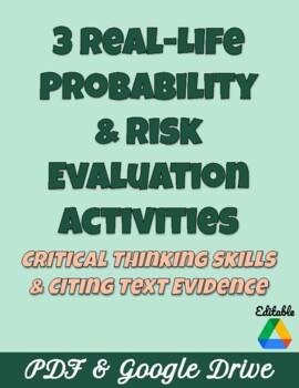 Preview of Real-Life Probability & Risk Evaluation: Critical Thinking, Text Evidence