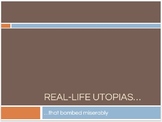 Real Life Utopias - Great pre-reading activity for The Giv