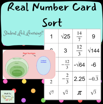 Preview of Real Number Card Sort