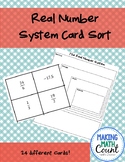 Real Number System Card Sort