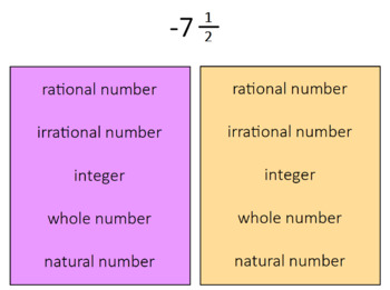 Preview of Real Number System Class Race