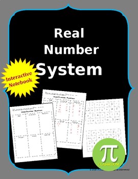Preview of Real Number System Classification Interactive Notebook