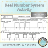 Real Number System Activity (SIX Activity Sheets) 8.NS.1 A
