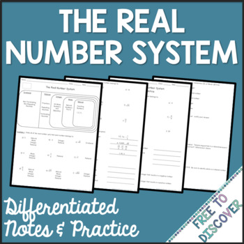 Preview of Real Number System Notes and Practice