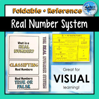 Preview of Real Number System FOLDABLE and REFERENCE SHEET - Classifying Real Numbers