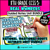 Real Number System Guided Notes BUNDLE | Rational Irration