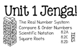 Real Number System Jenga- Student answer sheet and answer 