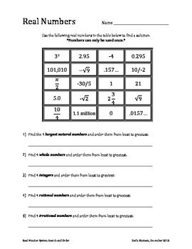 unit real number system homework 5 answer key grade 8