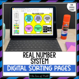 Real Number System Sorting Pages for Google Slides™