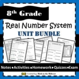 Real Number System Unit Bundle - 8.NS.1, 8.NS.2, 8.EE.2 {E