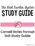 Real Number System Unit Study Guide Cornell Notes PDF