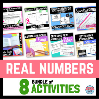 Preview of Real Numbers Activities Bundle