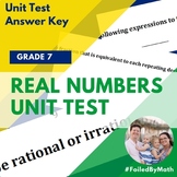 Real Numbers Unit Test