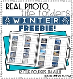 Real Photo File Folders Winter Freebie