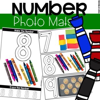 Preview of Real Photo Number Mats - Fine Motor Fun!