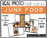 Real Photo Task Cards Junk Food