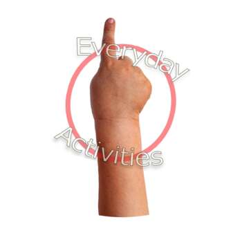 Preview of Stock Photo Young Child Right Hand Pointing Transparent Background