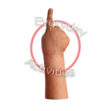 Stock Photo Young Child Right Hand Pointing Transparent Ba
