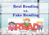 Real Reading vs Fake Reading Flipchart
