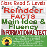 Real Reindeer FACTS CLOSE READING 5 LEVEL PASSAGES Main Id