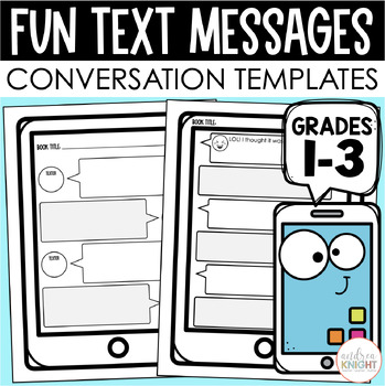 Preview of Fun Text Messages - 25 Written Comprehension Templates for Processing Texts