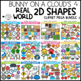 Real World 2D Shapes Clipart Mega Bundle by Bunny On A Cloud