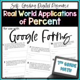 Real World Applications of Percent Google Forms Homework A