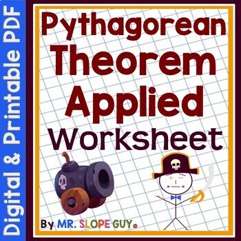 Preview of Pythagorean Theorem Word Problems Worksheet