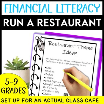 Preview of Real World Class Restaurant  | Business Plan Budgeting Project | Financial Math